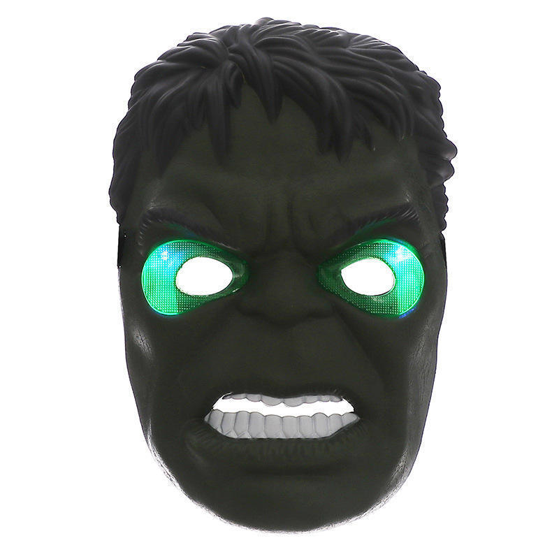 New Halloween Mask Iron Man Black Panther Spider Man Hulk Shield Thor Hammer Cosplay Face Marvel Comics  masque