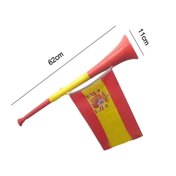 Promotional Cheap Mini Trumpets Vuvuzela Plastic Horn With Country Flag Cheering Tools Soccer Fan Games