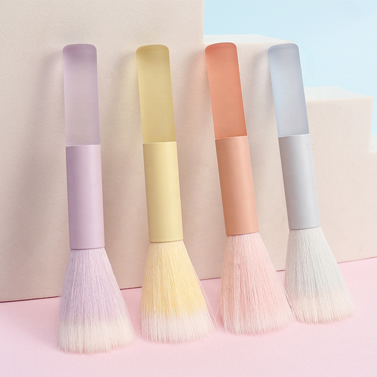 Customized Face Fluffy Brush Travel Portable Powder Blusher Highlight Foundation Soft Hair Candy Color Makeup Brushes Blush