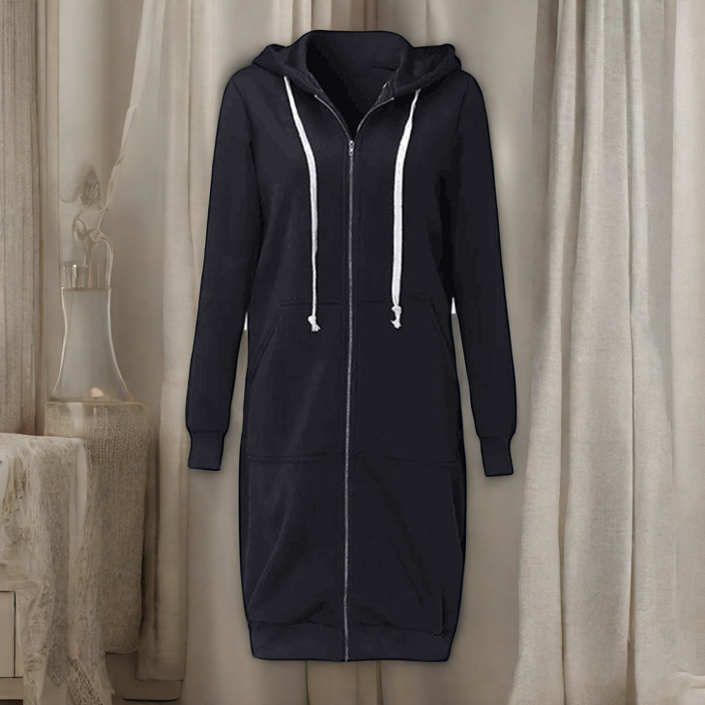 New arrival factory wholesale soft long hoodie dress for women