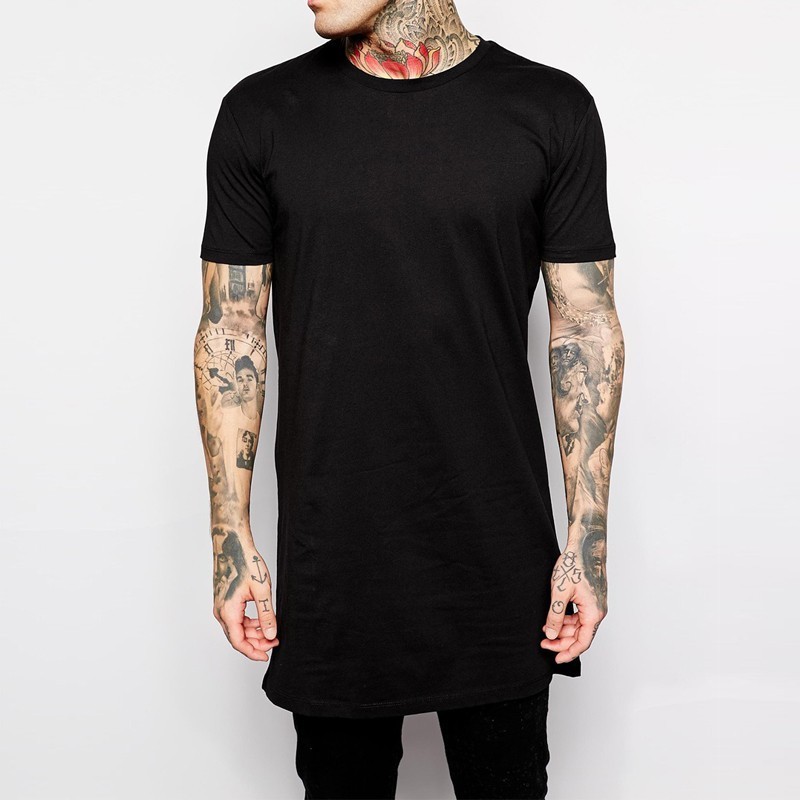 men's big size 5xl fashion designed hip hop cotton modal spandex t shirt longline oem cotton t-shirt mens high quality t shirts