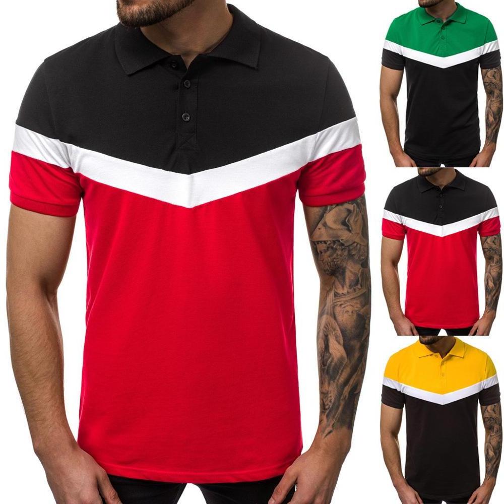 casual wear for men color combination polyester fabric color block shirt polo shirt polo black yellow polo shirt