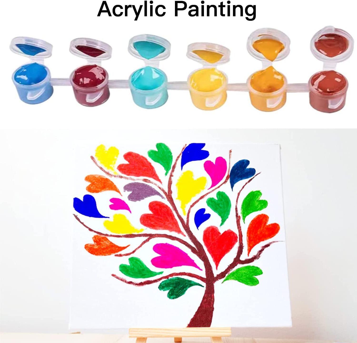 Wholesales DIY art set for kids painting kids canvas acrylic Canvas Wall Art