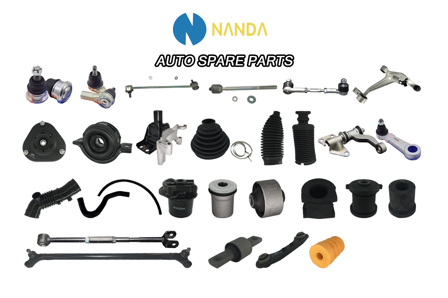 good quality auto spare parts suspension kit ball joints tie rod rack end stabilizer bar link for toyota nissan honda mitsubishi