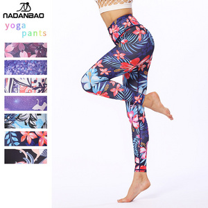 NADANBAO leggings dropshipping cherry  hot sale custom made colorful printed Christmas legging 3d digital print leggings