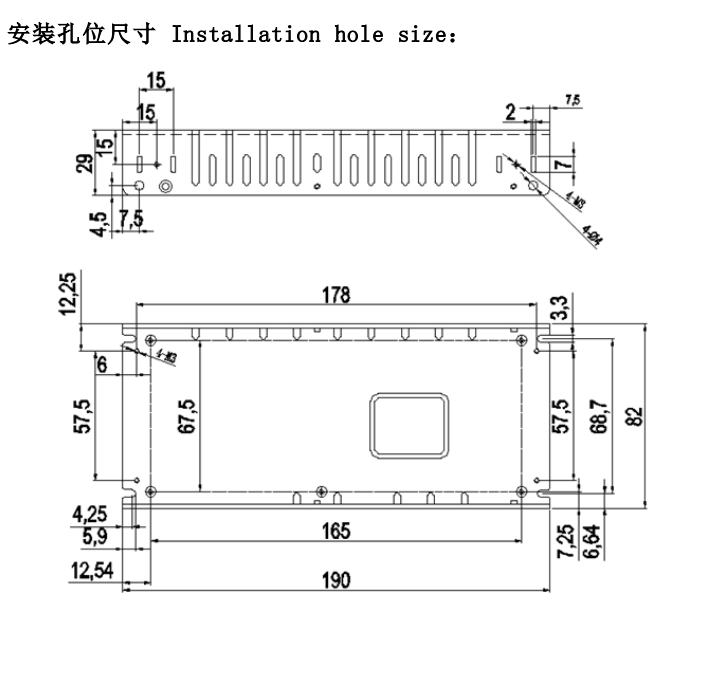 Efficient heat dissipation, ultra-thin 200W LED display screen power supply