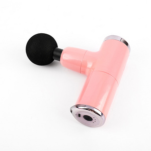 2022 Portable vibrating deep tissue percussion fascia massager mini muscle massage gun with lcd screen