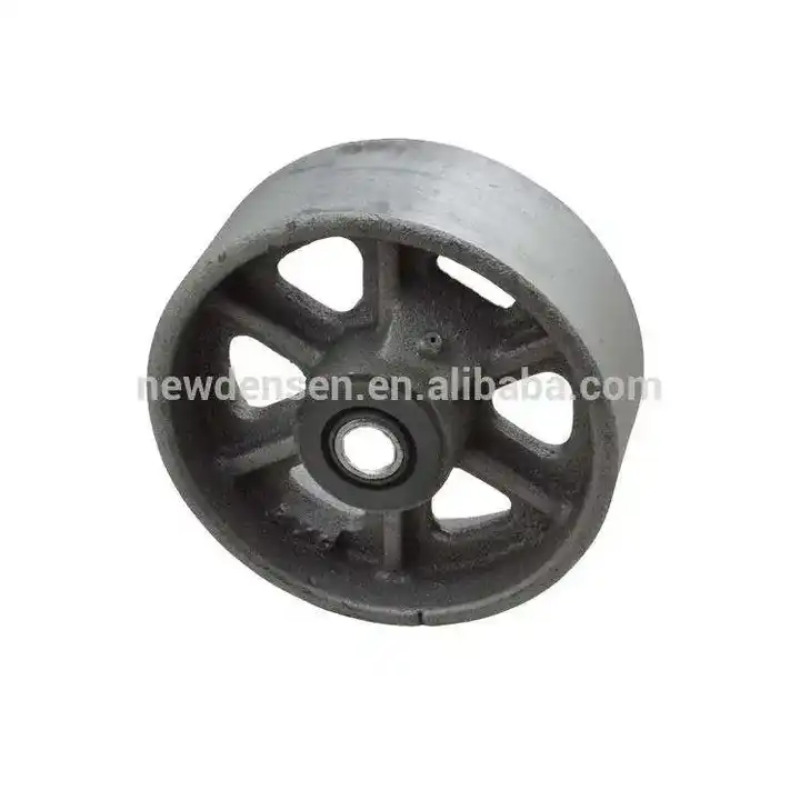 Densen Customized Cast Iron Wheel,Industrial Flywheel Iron Black Wheel Precision Casting Service