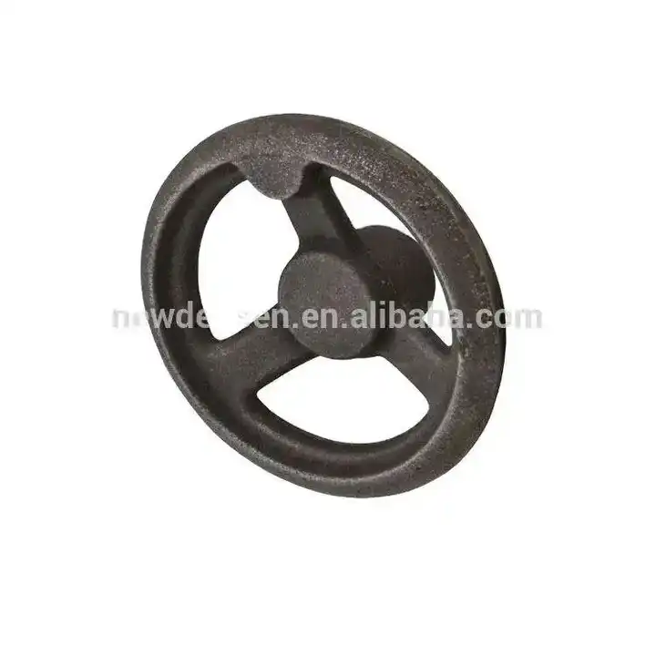 Densen Customized Cast Iron Wheel,Industrial Flywheel Iron Black Wheel Precision Casting Service