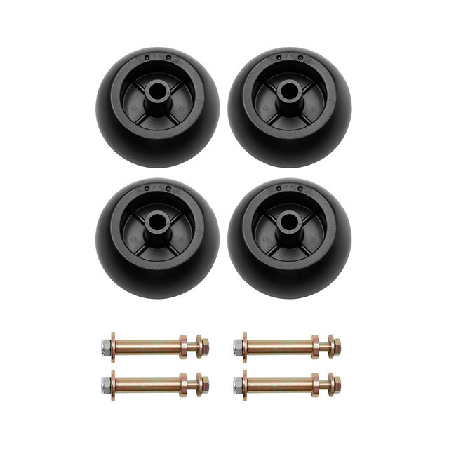 Mower Anti Scalp Deck Wheel Kit Set Replacement for Bad Boy 022-5234-98 Exmark 103-4051 103-7263 & Many Bore 5/8