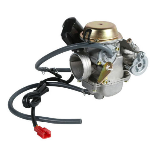 PD24J Carb for 4-Stroke GY6 125cc 150cc ATV Go Karts Scooter Mopeds QMJ/QMI157 Manifold Intake Fiameter 24mm Carburetor