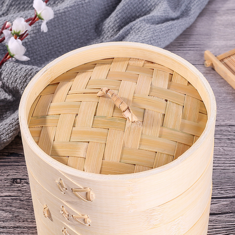 Wholesale Of New Materials Traditional Chinese Dim sum mini bamboo steamer favors For commercial use