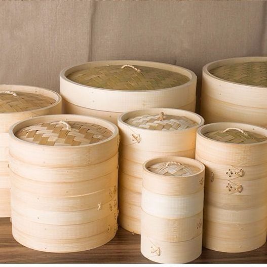 Wholesale Of New Materials Traditional Chinese Dim sum mini bamboo steamer favors For commercial use