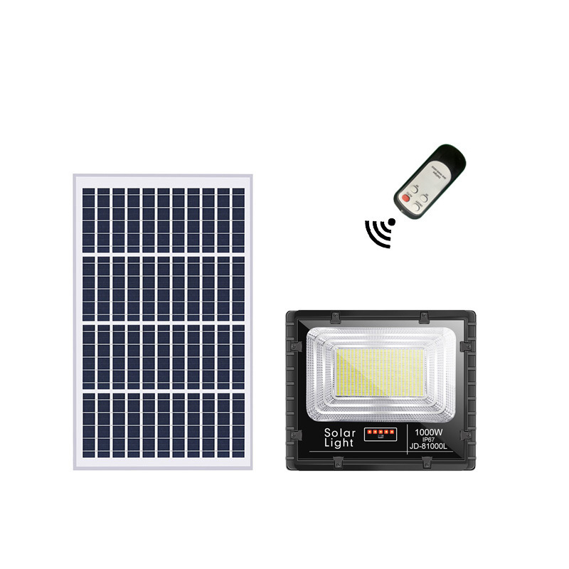 ODM 1000W Warm White Solar Power Outdoor Lamp Remote Ip65 Waterproof 25w 100w 200w 300w 500w Led Solar Flood Light