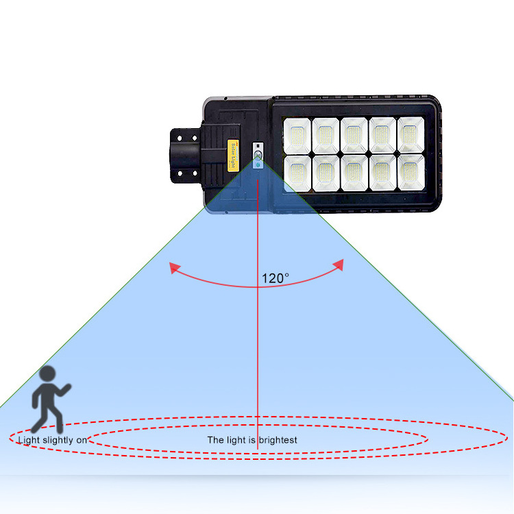 Hot Selling outdoor waterproof motion sensor solar powered street lights 400w battery solar street light