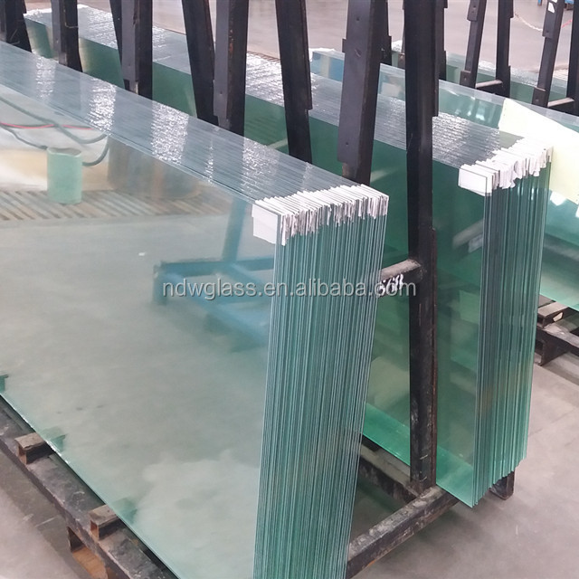 8mm 10mm 12mm thick tempered glass wall panels