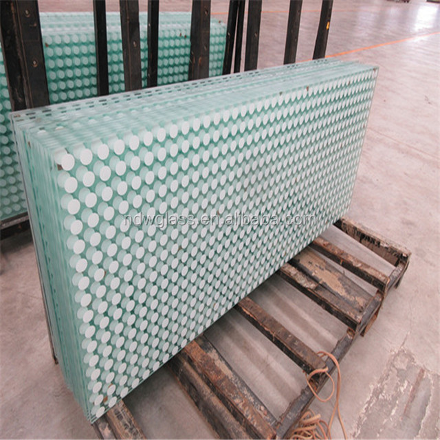 17.52mm tempered laminated ceramic frit glass