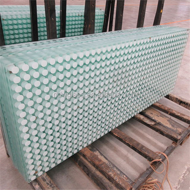 17.52mm tempered laminated ceramic frit glass