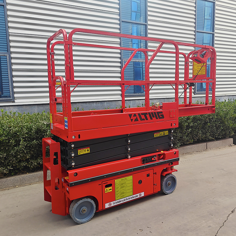 8m 10m Scissor Lift Platform High Quality 4 Tires Trailer Electric Scissor Lift 500kg Hydraulic Lift Working Platform