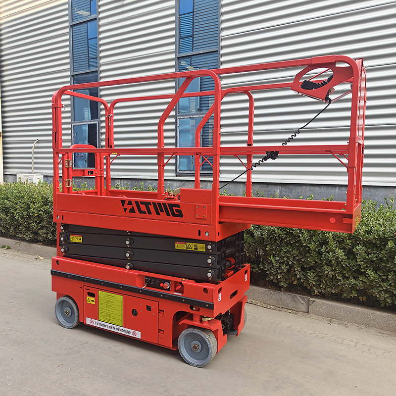 8m 10m Scissor Lift Platform High Quality 4 Tires Trailer Electric Scissor Lift 500kg Hydraulic Lift Working Platform