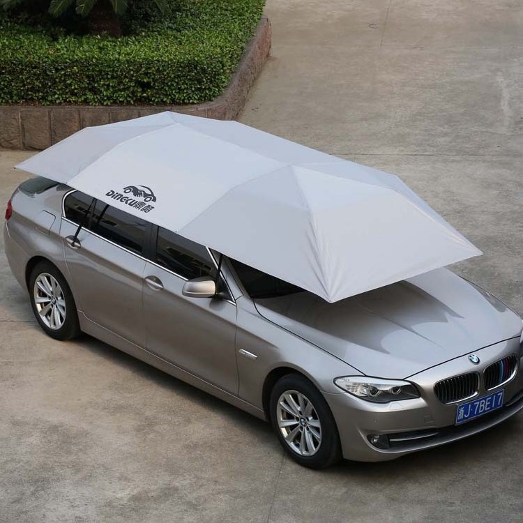 Portable folding 4.2m 4.8m Car sunshade Roof Shade Cover Automatic Car Umbrellas With Remote Control