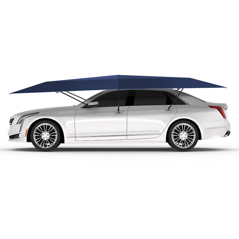 Portable folding 4.2m 4.8m Car sunshade Roof Shade Cover Automatic Car Umbrellas With Remote Control