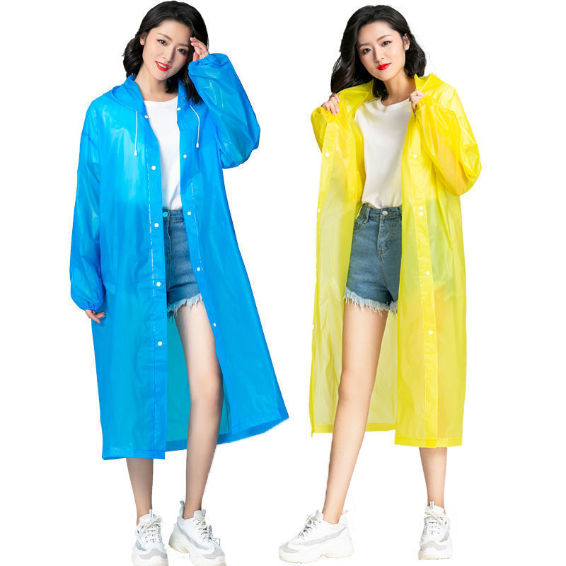 EVA Adult raincoat poncho Reusable plastic raincoat for men and women