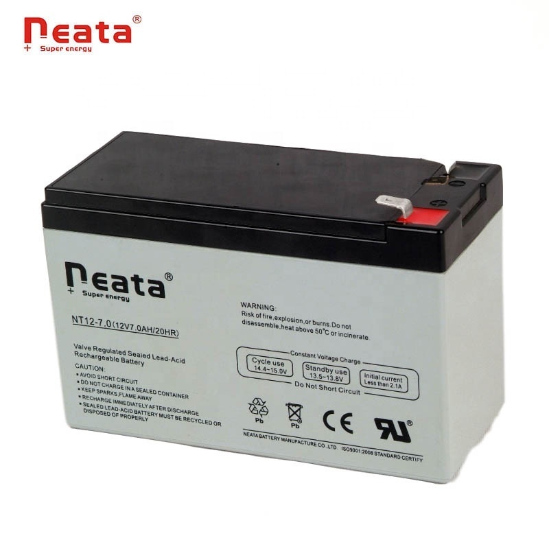 Neata Mini Sealed AGM Deep Cycle Small Solar Gel Rechargeable 7Ah Bateria 12v 7Amp Battery