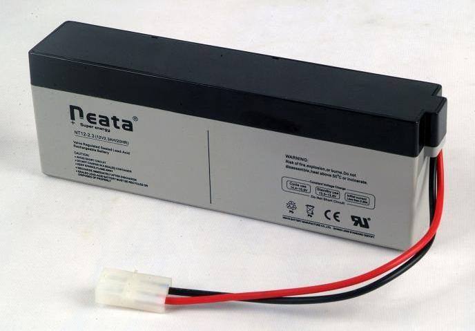 Neata Maintenance Free Rechargeable Sealed Lead Acid AGM Battery 12V 2.3Ah 6-dzm-2.3 For Elevator CE ROHS ISO REACH Certified