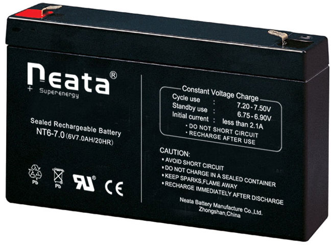 Neata 6v 7ah lead acid deep cycle battery for solar energy power system