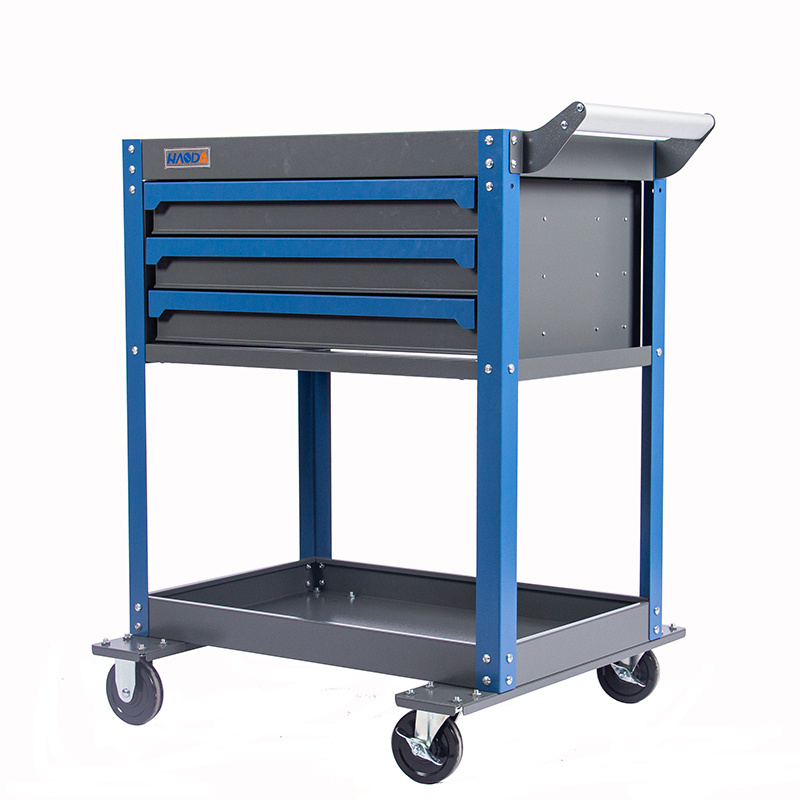 Neatly Anti-Tip 3-Drawer Rolling Tool Cabinet OEM & ODM Supported On-Wheels Storage Organizer for Garage Tool Carts