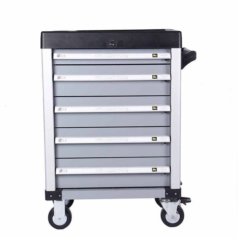 Neatly 5 Drawers Rolling Tool Chest with Lock & Key Tool Storage Box Cabinet with Wheels for Garage & Repair Shop