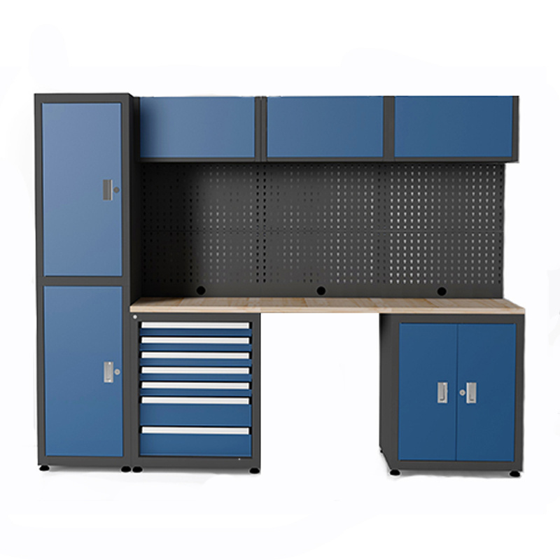 Neatly Modular Garage Workstation with Heavy-Duty Metal Steel Workbench Drawers Storage Cabinets for Garage Storage