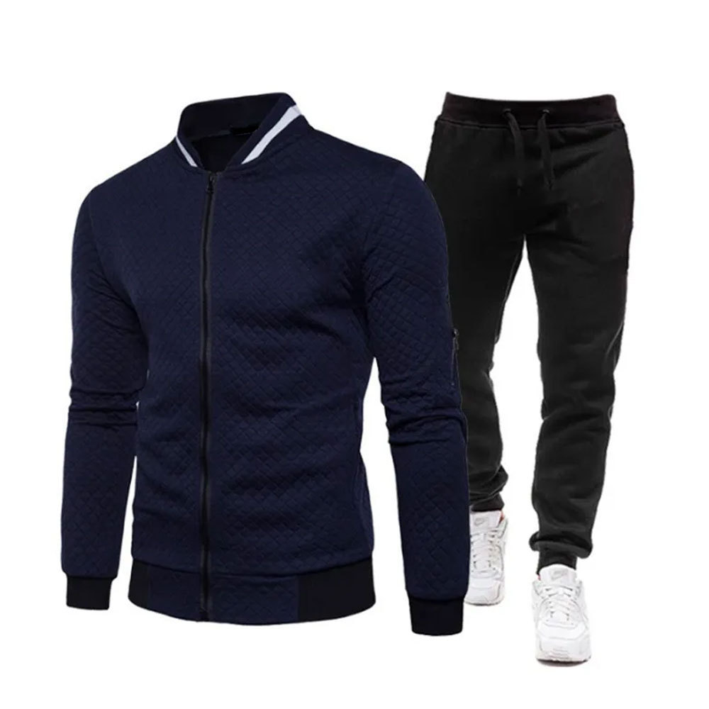 Wholesale High Manufactured New Design Custom Logo Men Tracksuits Set Men Sportswear Comfortable Quick Dry Slim Fit Tracksuits