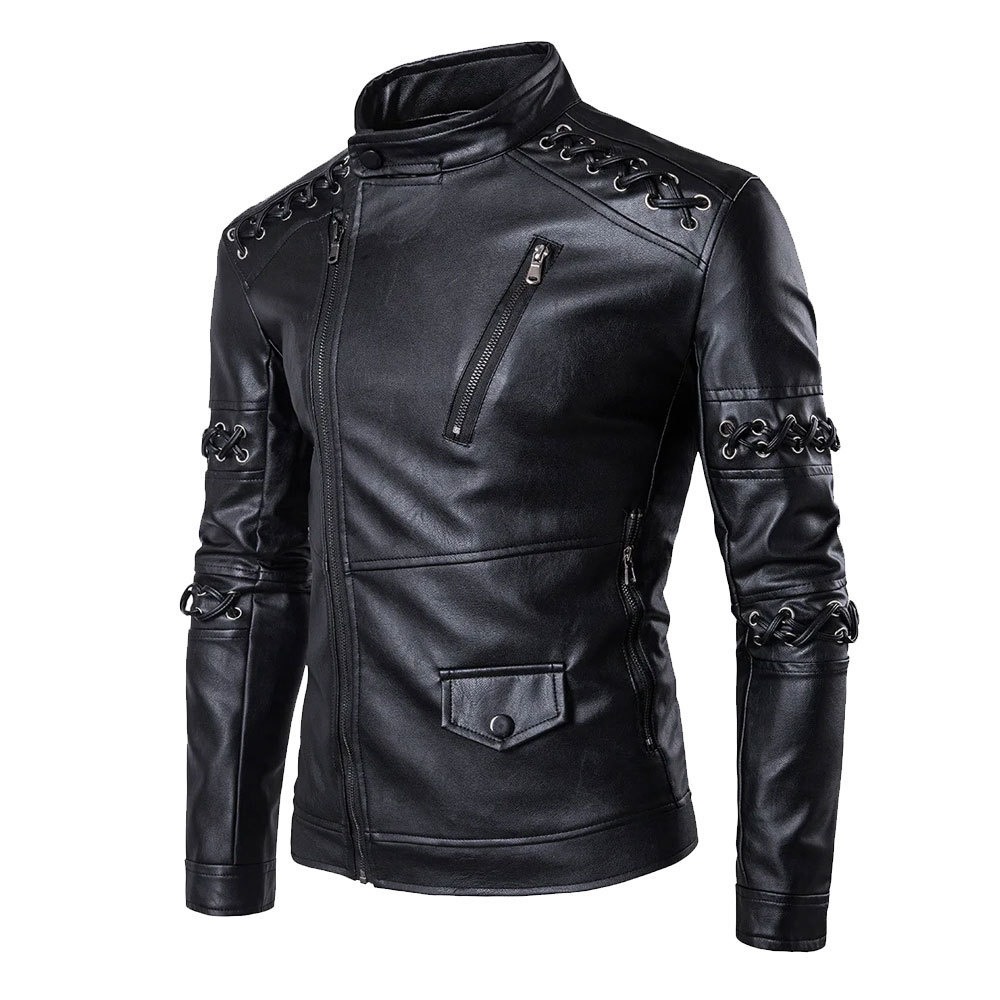 2023 Top Selling Product Leather Top Jacket Best Winter Men's Slim Leather Jackets Customized Design Leather Jacket