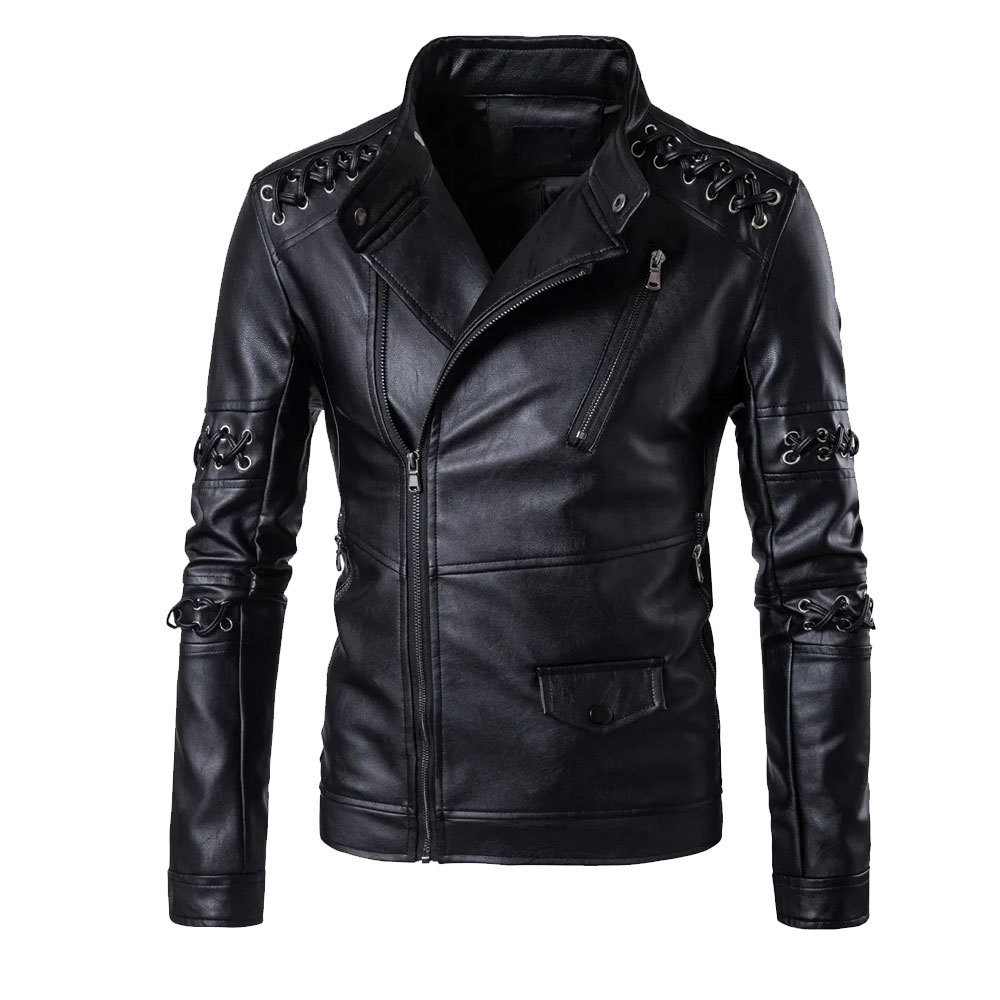 2023 Top Selling Product Leather Top Jacket Best Winter Men's Slim Leather Jackets Customized Design Leather Jacket