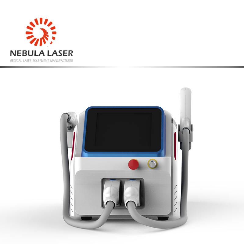 2 in 1, 808 diode laser + q switch nd yag laser, hair removal and tattoo removal machine