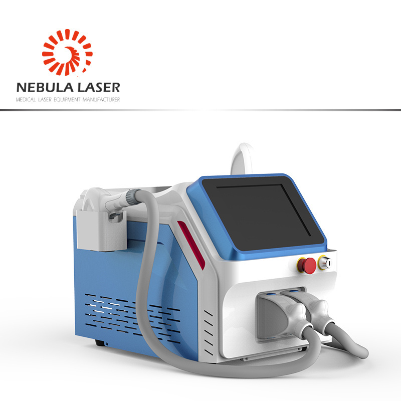 2 in 1, 808 diode laser + q switch nd yag laser, hair removal and tattoo removal machine