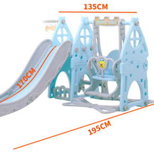 Inside Plastic Swing and Slide for Kids