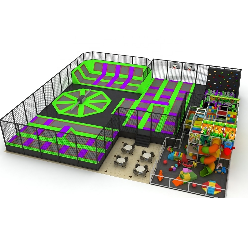 Cheap Prices Business Plan Commercial Kids Sky Zone Playground Equipment Jump Big Indoor trampoline park