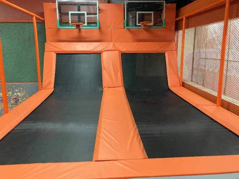 commercial indoor playground with ninja course newest trampoline park