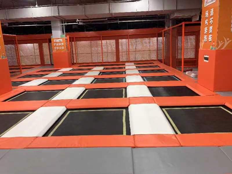 commercial indoor playground with ninja course newest trampoline park