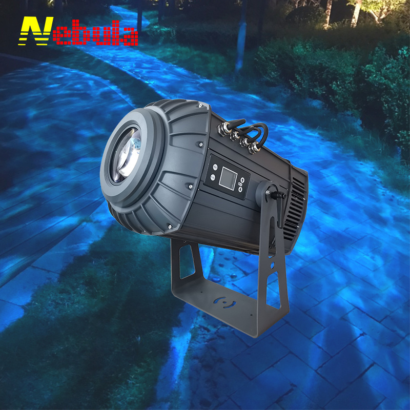 Nebula LED Outdoor 300w Water Wave Blue Ocean Ripple Zoom Christmas Image Logo Gobo Projector Light