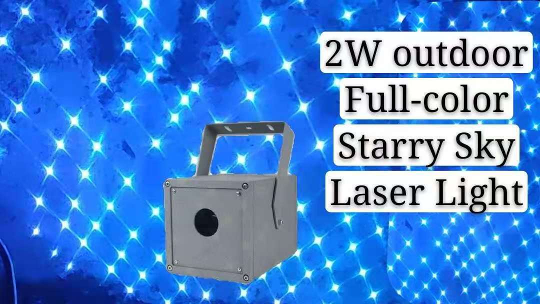 2W Outdoor Full-Color Starry Sky Firefly Fire Flies Effect Laser Light DMX party christmas laser lights