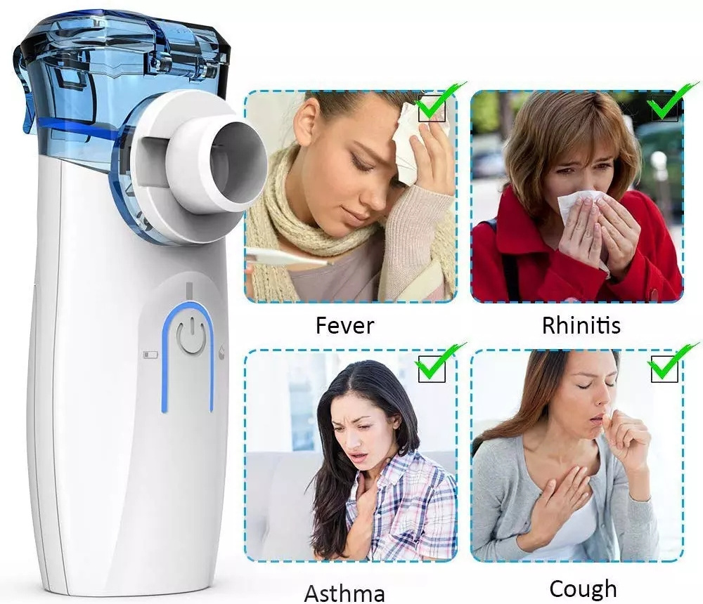 Air Pocket Medical Mini Mesh Portable Piston Quiet Compressor Nebulizer