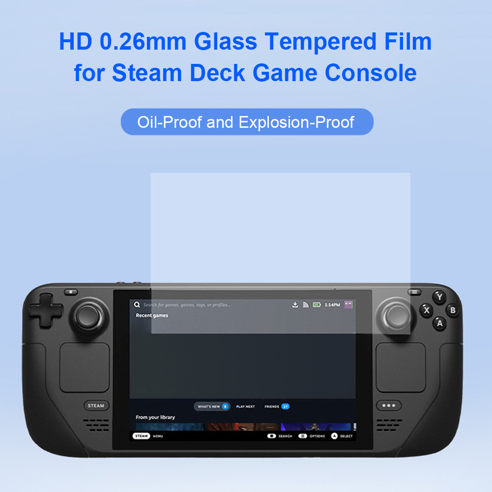 Suitable for Steam Deck Game Console Tempered Film Steam Deck Game Console Screen Tempered Glass Film HD Version