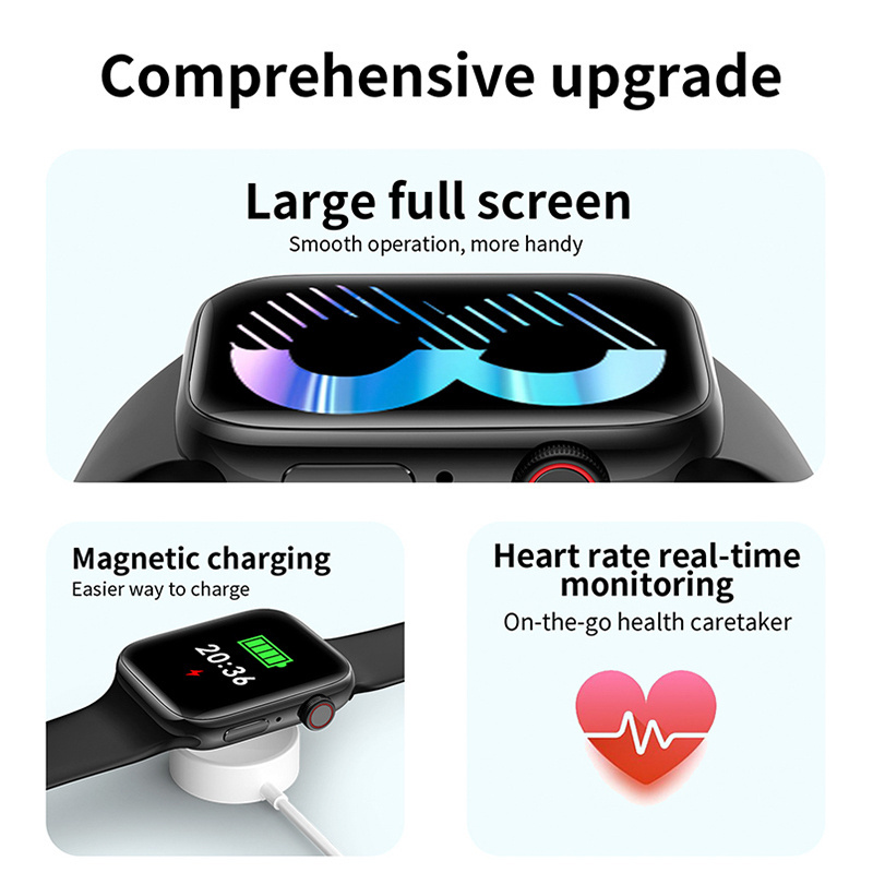 T900PROMAX 2.0 Bluetooth call heart rate blood pressure oximetry pedometer men and women sports monitoring smart watch