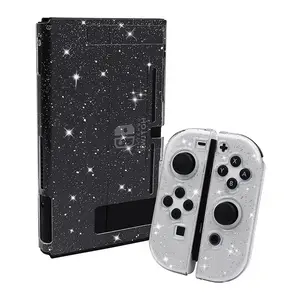 Soft TPU Crystal Glitter Case for switch Lite oled Console Video Game Accessory Transparent Protective Cover for Switch Skin