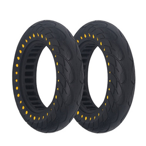 Nedong 10x2.125 New arrival hollowed inside electric kick scooter 10 inch bihoneycomb airless scooter tire for Xiaomi