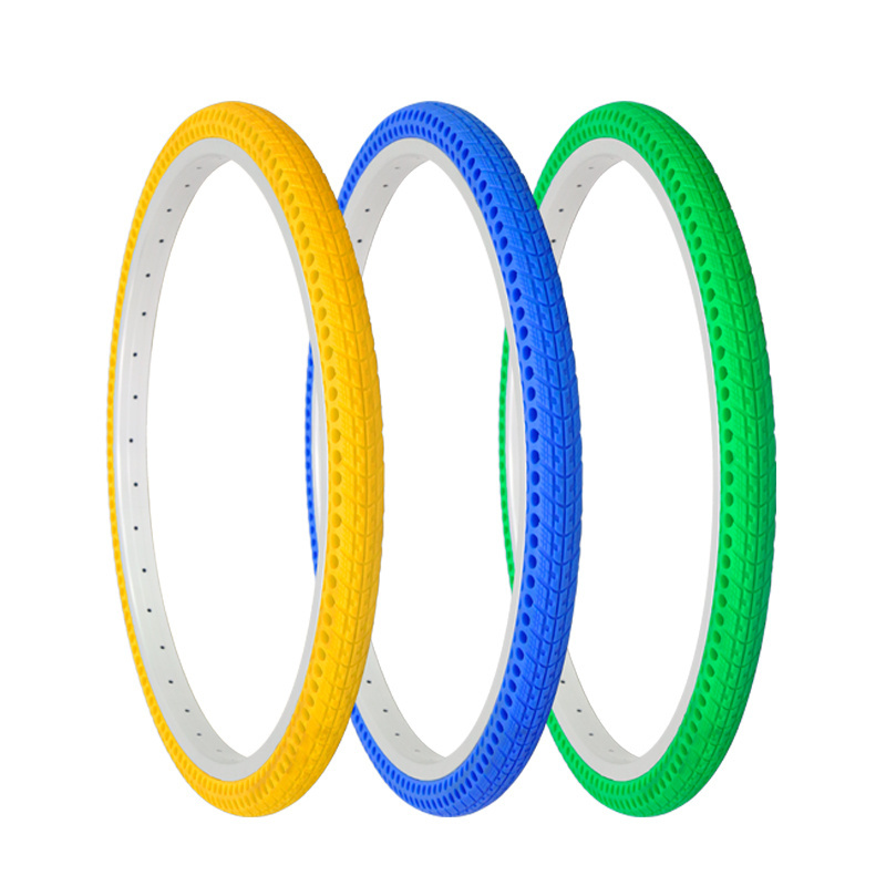 Nedong color road bike parts tire city bikes tyres flat free Puncture-Proof bicycle airless tires